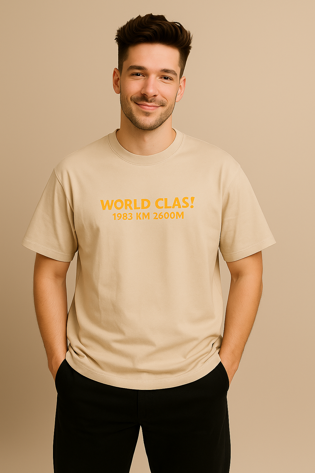 Men's Street Drop Shoulder Typographic