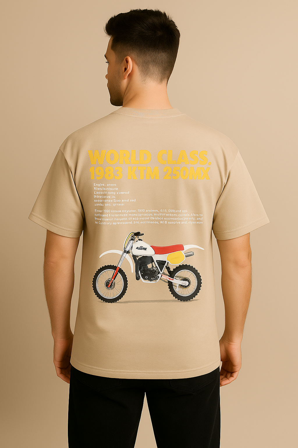Men's Street Drop Shoulder Typographic
