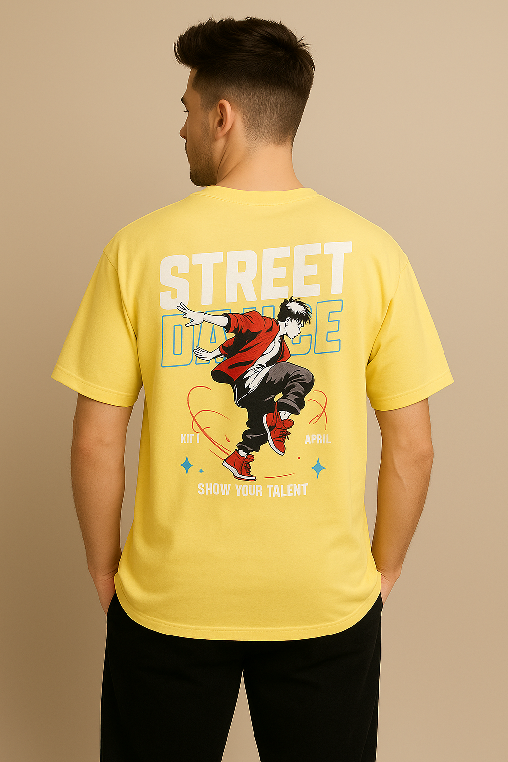 Cotton down sholder t shirt