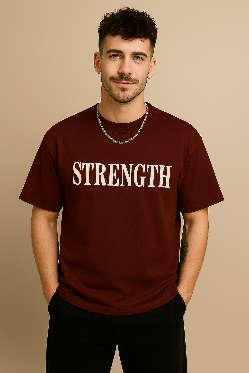 Sleeve Printed T-Shirt