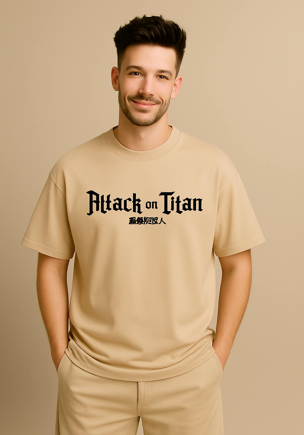 Baggy Cotton Round Neck T-Shirt