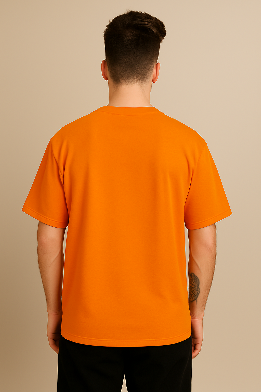 Orange "Go With The Flow" Oversized Tee