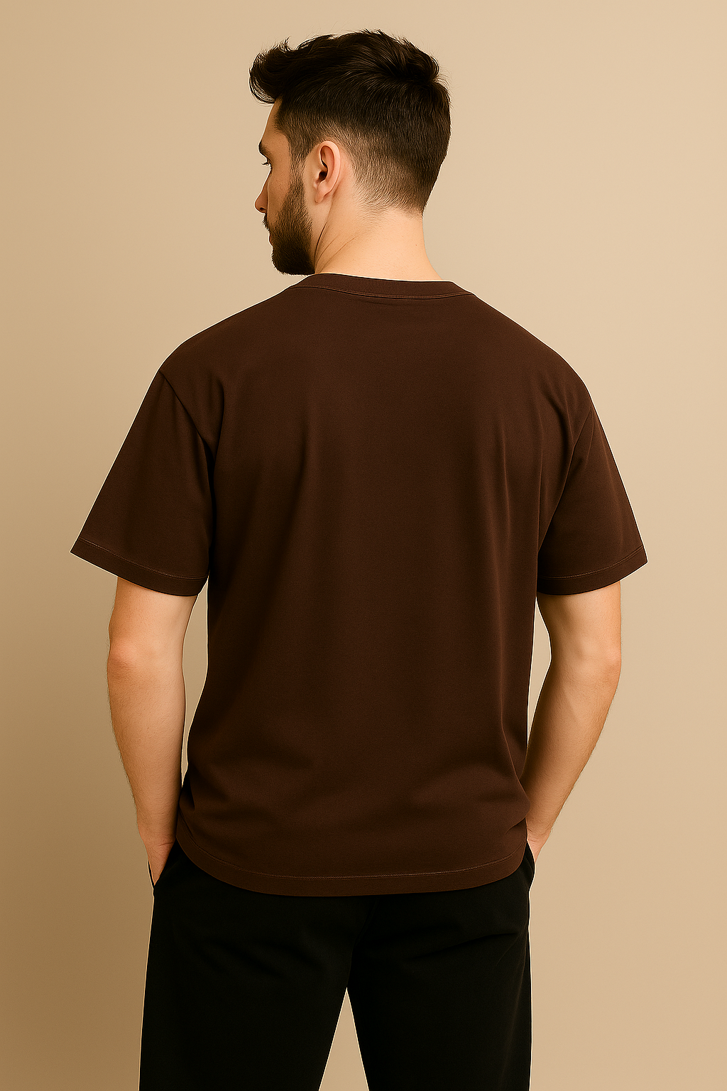 JUST ROAR" Graphic Tee – Chocolate Brown