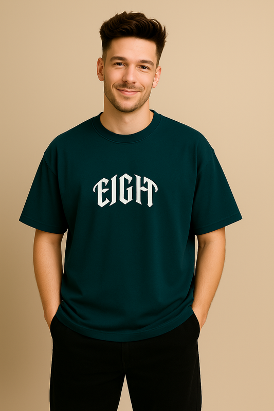 Down shoulder oversized tshirt