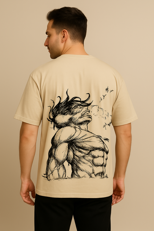 Baggy Cotton Round Neck T-Shirt