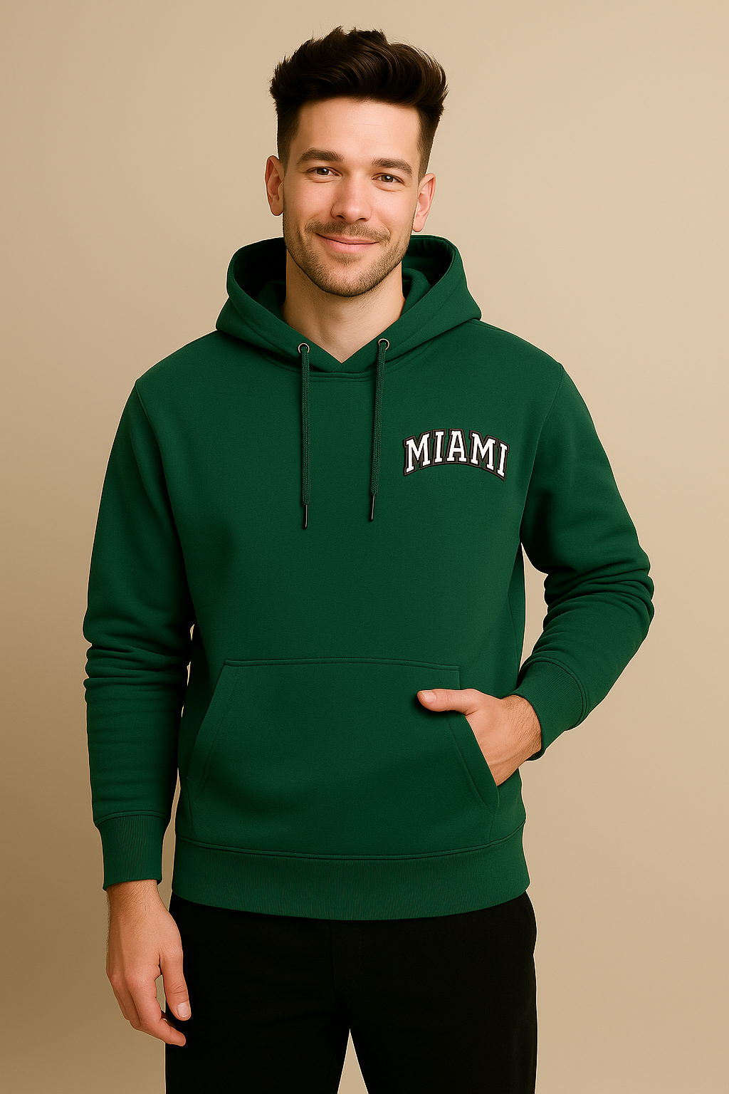 Miami 23 Varsity Hoodie – Green